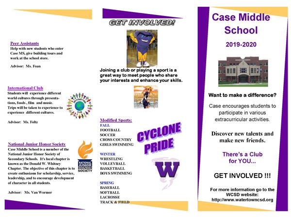 Extra-Curricular Activity Clubs / Case Middle School Clubs